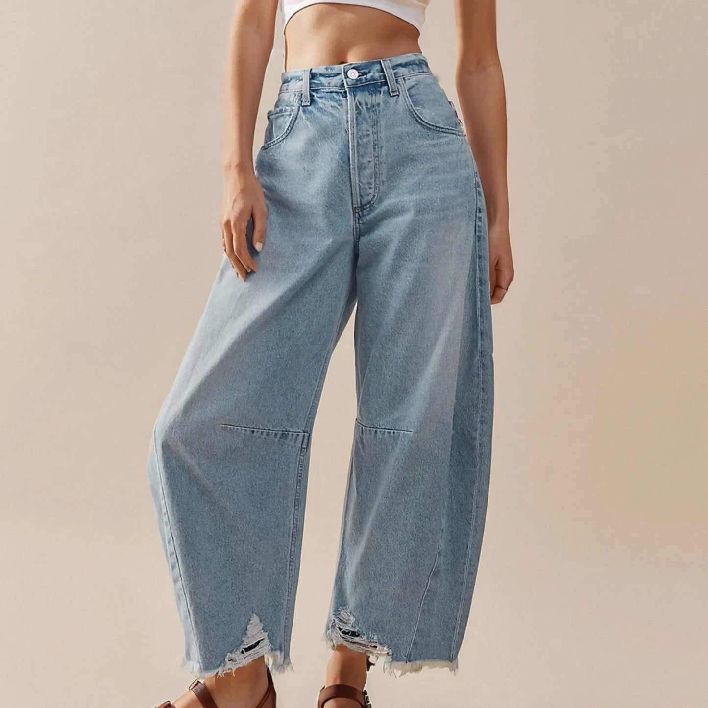 High Waisted Wide Leg Jeans