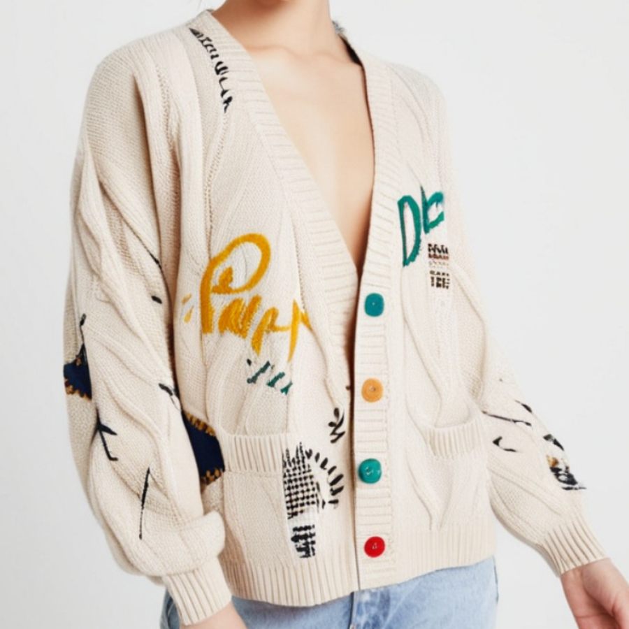 Âme Jeune Embroided Cardigan